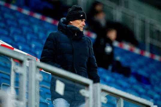 Ståle Solbakken, head coach of Norway, looks