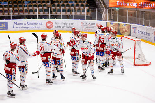 Timrås spelare jublar