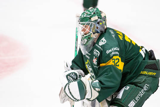 Björklövens målvakt Isak Mantler