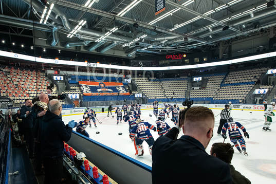 Växjös spelare jublar