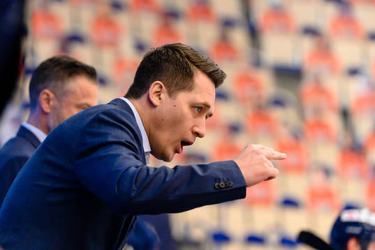 Växjös tränare Sam Hallam