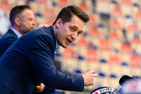 Växjös tränare Sam Hallam