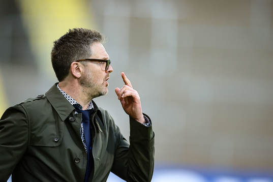 IFK Norrköpings tränare Rikard Norling  reagerar