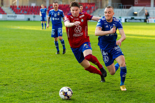Östers Marcus Astvald och Sundsvalls Dennis Olsson