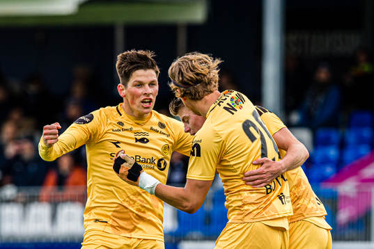 Sondre Sørli of Bodø/Glimt celebrates