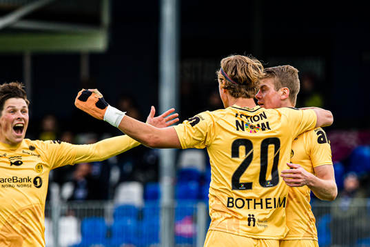 Sondre Sørli of Bodø/Glimt celebrates