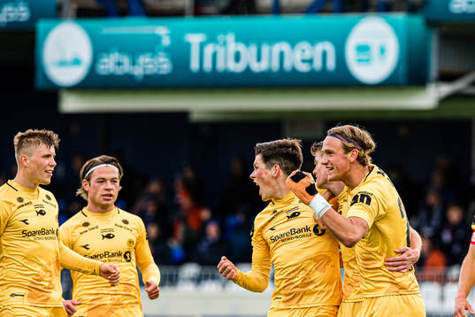 Sondre Sørli of Bodø/Glimt celebrates