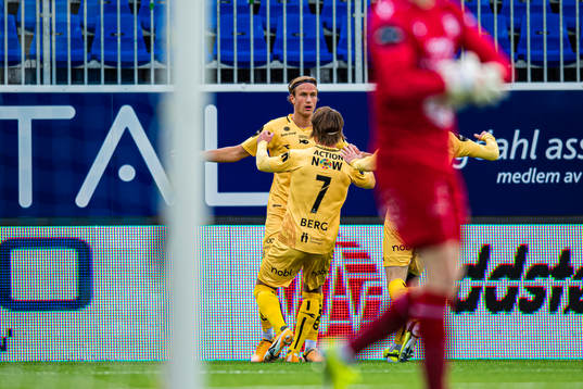 Erik Botheim of Bodø/Glimt celebrates