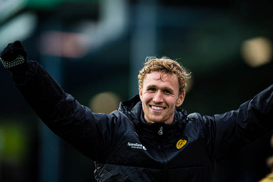 Ola Selvaag Solbakken of Bodø/Glimt celebrates