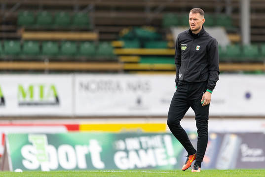 Varbergs Albert Ejupi före fotbollsmatchen i Allsvenskan