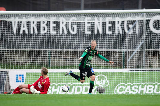 Varbergs Albin Mörfelt jublar