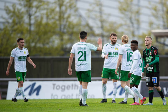 Hammarbys Mads Fenger Nielsen jublar
