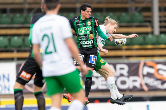Varbergs Jean Carlos De Brito och Hammarbys Gustav Ludwigson