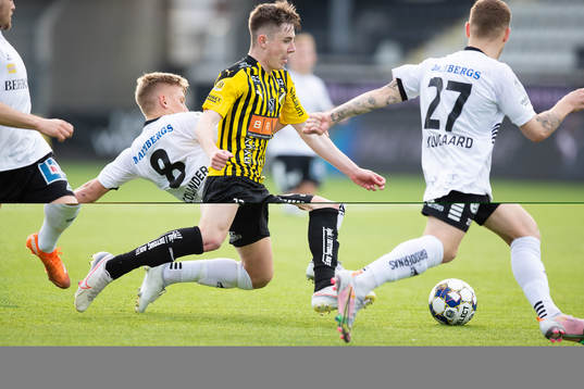 Häckens Patrik Wålemark mot Örebros Dennis Collander och