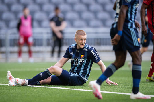 Djurgårdens Kalle Holmberg deppar