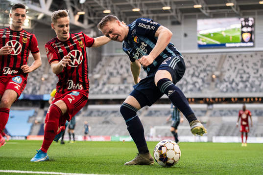 Östersunds Henrik Bellman och Djurgårdens Elliot Käck