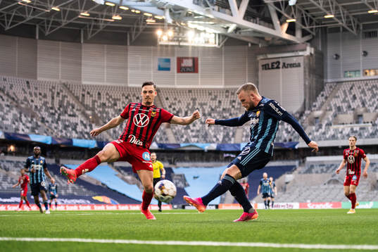 Östersunds Felix Hörberg och Djurgårdens Nicklas