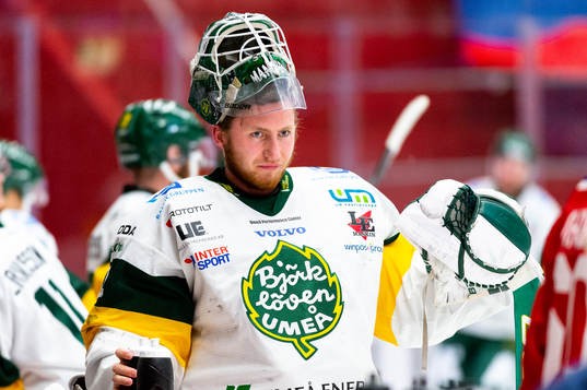 Björklövens målvakt Isak Mantler