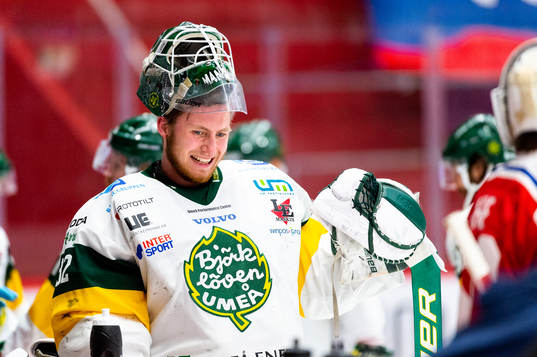 Björklövens målvakt Isak Mantler