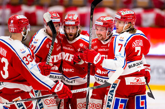 Timrå och Jonathan Dahlén jublar
