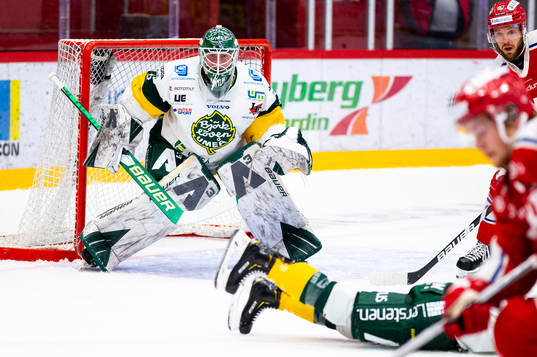 Björklövens målvakt Isak Mantler