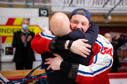 Timrås tränare Fredrik Andersson och Jonathan Dahlén