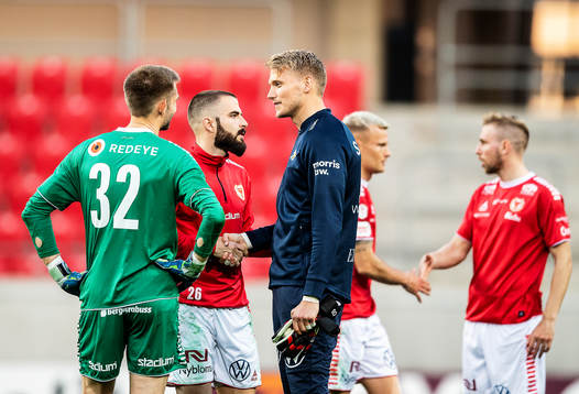 Kalmars målvakt Lucas Hägg Johansson och Filip