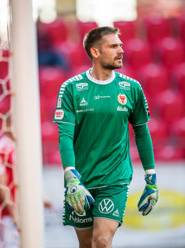 Kalmars målvakt Lucas Hägg Johansson