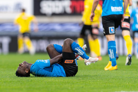 Halmstads Thomas Boakye har ont