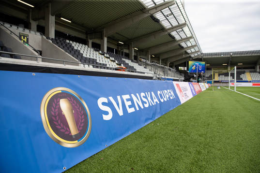 Bravida Arena interiört innan finalen i Svenska Cupen