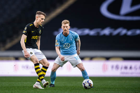 s Bojan Radulovic och Malmö FFs Anders Christiansen