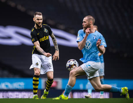 s Alexander Milosevic och Malmö FFs Jo Inge Berget