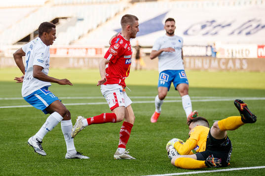 IFK Norrköpings Ishaq Abdulrazaq mot Degerfors Anton Kralj