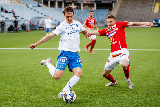 IFK Norrköpings Jonathan Levi och Degerfors Christos
