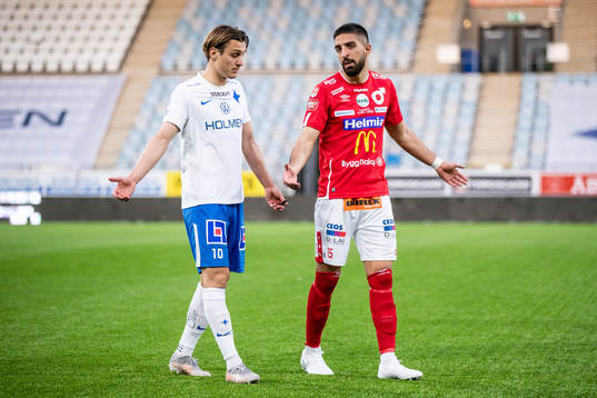 IFK Norrköpings Jonathan Levi och Degerfors Sean Sabetkar