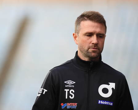 Degerfors tränare Tobias Solberg