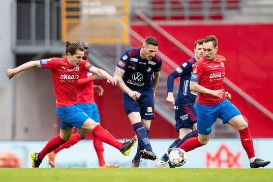 Helsingborgs Brandur Hendriksson Olsen och Vladislav Kreida