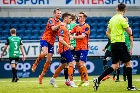 Sigurd Hauso Haugen of Aalesund celebrates