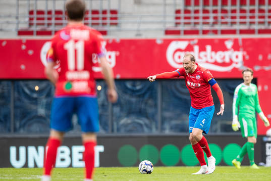 Helsingborgs Andreas Granqvist reagerar