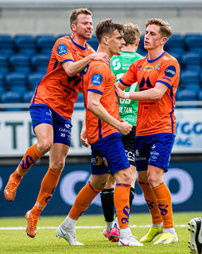 Sigurd Hauso Haugen of Aalesund celebrates