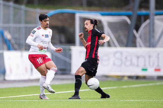 Hudiksvalls Lukas Bergqvist och Brommapojkarnas Monir