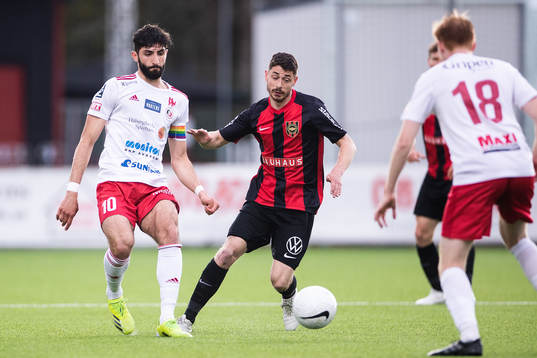 Hudiksvalls Christoffer Lindberg och Brommapojkarnas David