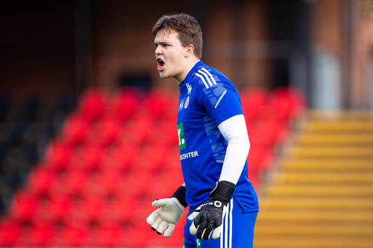 Hudiksvalls målvakt Sebastian Jonsson
