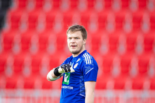 Hudiksvalls målvakt Simon Elgh