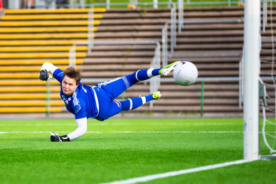 Hudiksvalls målvakt Sebastian Jonsson släpper in 4-0