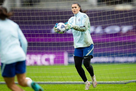 Goalkeeper Zecira Musovic of Chelsea