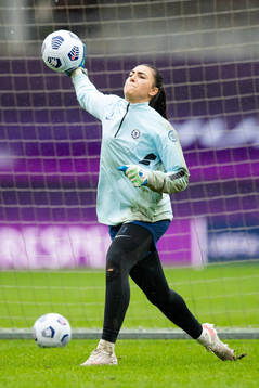 Goalkeeper Zecira Musovic of Chelsea