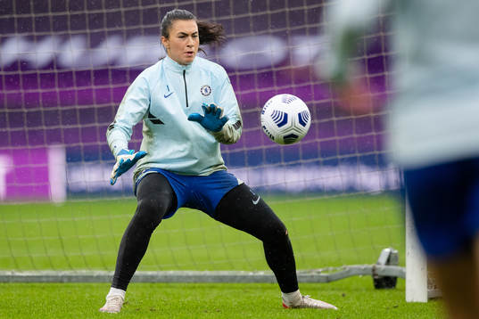 Goalkeeper Zecira Musovic of Chelsea