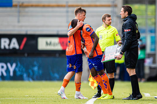 Sigurd Hauso Haugen and Mamadou Diaw of Aalesund
