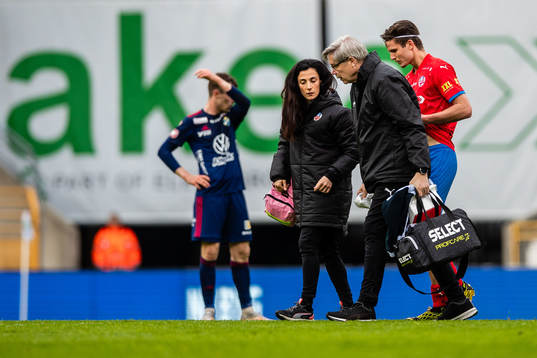 Helsingborgs head of medical Dale Reese och Wilhelm Loeper